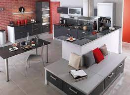 cuisine rouge et gris anthracite lapeyre mur briques rouge cuisine rouge cuisine lapeyre cuisine tendance