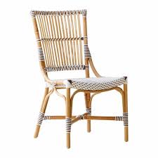 Bistrostuhl Louvre Rattan Weiss Beistellstuhl Bistro Stuhle Esszimmerstuhl