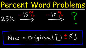 Percent Word Problems Sales Tax Discount Finding The Original Price Youtube