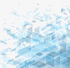 Blue Transparent Three Dimensional Block Diagram Technology Background Blue Three Dim Technology Background Geometric Background Powerpoint Background Design