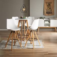 Bartisch Blokhus O 70 Cm Rund Weiss Danisches Bettenlager