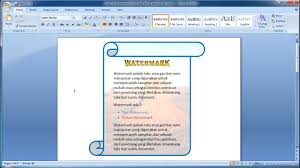 Belajar Microsoft Word 2007 Cara Cepat Menambahkan Teks Tulisan Diatas Gambar Transparan Di Word Youtube