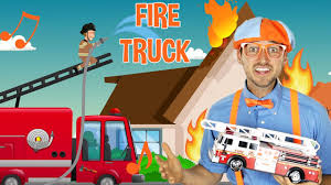 Blippi Super Fire Truck Song Trucks For Kids Educational Videos For Toddlers Blippi Songs Youtube