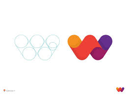 Color W Logo Design Creative Logo Design Inspiration Colorful Logo Design