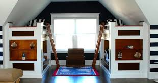 Bunk Beds For Slanted Ceilings Terrific Built In Bunk Beds For Creative Kids Bedroom Designs Bui Bunk Beds Built In Attic Bedroom Designs Custom Bunk Beds