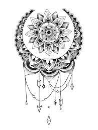 This design combines the circular pattern of the mandala tattoo as well as incorporating a floral design. 45 Best Mandala Tattoos Designs