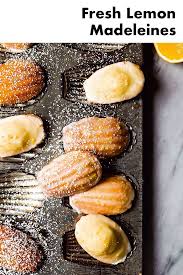 Fresh Lemon Madeleines From The Cookie Book By Rebecca Firth Sweet Paul Magazine Lemon Madeleine Recipe Madelines Recipe Lemon Recipes
