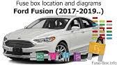 Always replace a fuse with one that has the specified amperage rating. Fuse Box Location And Diagrams Ford Fusion 2013 2016 Youtube