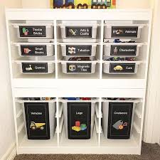 Ikea Trofast Labels 100 Removable And Customizable Https Www Etsy Com Ca Shop Peeweepeelshttps Ikea Kids Playroom Toy Room Organization Storage Kids Room