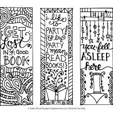 Free Printable Coloring Page Bookmarks Dawn Nicole Designs Throughout Cute Printable Book Free Printable Bookmarks Coloring Bookmarks Coloring Bookmarks Free