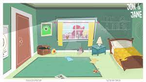 Cozy modern house room in morning light. Bedroom Background For Animation By Trine110 On Deviantart