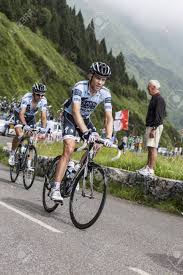 The main riders on the team this season were alberto contador, rafał majka and nick nuyens. Beost France July 15th 2011 Image Of Two Cyclists From Saxo Bank Sungard Team Climbing The