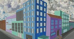 architektur raumliche darstellung von architektur perspektive mit 2 fluchtpunkten hochhauser schulk fluchtpunkt perspektive kunst perspektive zeichnen