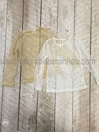 Adorable Essentials Llc Adorable Essentials Sheer Lace Shirt Simple Shirts