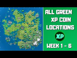 These coins come in the usual three colors, each with their own values. All 32 Green Xp Coins Locations In Fortnite Chapter 2 Season 3 Week 1 6 Fortnite Xp Coins
