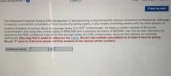 Make more money as a financial analyst. Solved Ework Assignmenti Check My Work The Chartered Fina Chegg Com