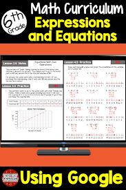6th Grade Math Variables Expressions And Equations Curriculum Unit 6 Google Solving Linear Equations Variable Expression Equations