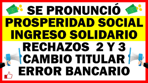 We did not find results for: Se Pronuncio Prosperidad Social Ingreso Solidario Rechazos 2 Y 3 Cambio Titular Error Bancario Youtube