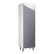 Caisson colonne blanc cooke & lewis 60 cm | castorama : Meuble De Cuisine Gossip Gris Facades 3 Portes Caisson Colonne L 60 Cm Castorama