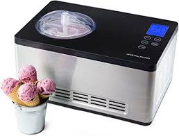 Andrew James New Improved 2 Litre Professional Fully Automatic Ice Cream Maker With Built In Compr Ice Cream Maker Best Ice Cream Maker Ice Cream Maker Machine