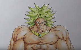 How To Draw Broly The Legendary Super Saiyan Drom Dragon Ball With This How To Video And Step By Step Drawing Instructions How To Draw Cartoons Characters Step