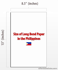 What S The Size Of Long Bond Paper In Philippines Philippine Government 29794