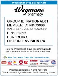 It is headquartered in gates, new york. Wegmans Pharmacy Discounts Choice Drug Card