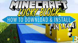How To Download Install The Lucky Block Mod In Minecraft 1 14 4 Youtube