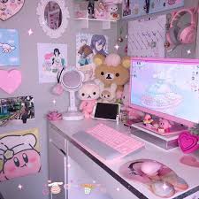 Kawaii Pink Girly Gaming Setup Novocom Top