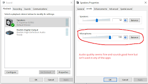 Keep the microphone away from your mouth; Why Does Microphone Quality Sound Better When Listening From Speakers Microsoft Community
