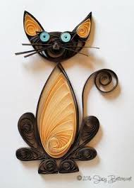 Quilled Seal Point Cat Quilling Animals Paper Quilling For Beginners Quilling