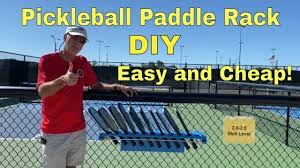 Pickleball Paddle Rack Diy Youtube
