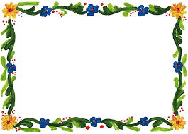 Stylish photo frames decorated with zigzag ribbons. 9 Floral Flower Frame Jpg Onlygfx Com