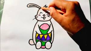 Vous pouvez imprimer et télécharger gratuitement vos coloriages favoris! Comment Dessiner Un Lapin De Paques Dessin De Lapin De Paques En Couleur Youtube