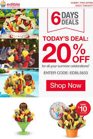 20 Off Fruit Bouquets Today At Edible Arrangements Via Promo Code Edbl5633 Edible Arrangements Edible Shopping Coupons
