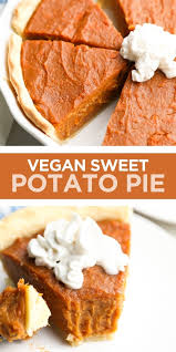 If You Like Pumpkin Pie You Will Love This Vegan Sweet Potato Pie Made With All Brown Sugar And In 2020 Vegan Sweet Potato Pie Sweet Potato Pie Vegan Dessert Recipes
