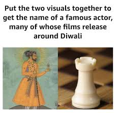 Some actors make a name for themselves despite only having a small few movies in their filmography. Put The Two Visuals Together To Get The Name Of A Famous Actor Many Of Whose Films Release Around Brainly In