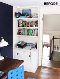 Shelves above with two ornamental small cupboards with diamond paned glass. Building Built Ins The Easy Way Jaime Costiglio