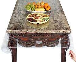 Super Clear Extra Heavy Duty Durable 100 Vinyl Tablecloth Protector Table Cover Size 60 X 90 Inches Oblong Vinyl Tablecloth Table Cloth Natural Wood Table