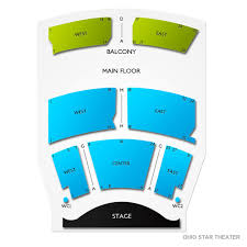 Ohio Star Theater 2019 Seating Chart