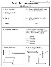 4th Grade Everyday Math Units 1 4 Math Box Assessment Everyday Math Math Curriculum Math