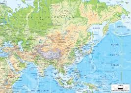 Minsk is also the capital of minsk region. Physical Map Of Asia Ezilon Maps