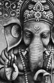 Ganpati Images Hd Wallpaper Black And White Black And White Ganesha Ganapati Ganesha Drawing Ganesha Tattoo Ganesha