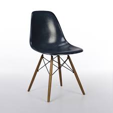 Our classic parsons bench features a bold natural steel base with subtle weld marks that make each piece unique and showcase the craftsmanship of the minnesota artisans who build each one by hand. Navy Blue Herman Miller Original Vintage Eames Dsw Dining Side Chair 126138