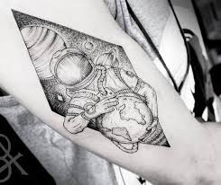 Black And White Space Arm Sleeve Tattoo 30 Cool Astronaut Tattoo Designs For Space Lovers Tattoobloq Astronaut Tattoo Planet Tattoos Tattoos For Lovers