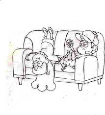 I'm bored as a gift for a school or library. Dipper Pines And Mabel Pines Is Boring Gravity Falls Coloring Page Kids Play Color