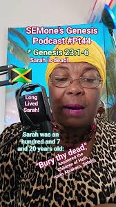 Today, we came to mourn and weep the death of Sarah; Abrahams wife 😥