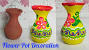 Handmade Clay Pot Decoration