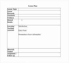 Lesson Plan Template For College Instructors Elegant 10 Sample Lesson Plans Lesson Plan Templates Weekly Lesson Plan Template Daily Lesson Plan