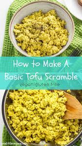 How To Make A Basic Tofu Scramble Wee Little Vegans Recipe Vegetarian Vegan Recipes Scrambled Tofu Recipe Vegan Eating